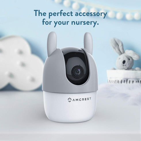 Amcrest ASH21 Silicone Cover, Bunny Camera Skin (ASH21-BUNNY-GREY)...