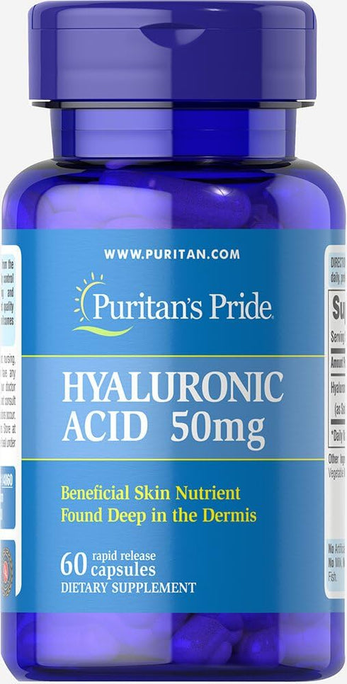 Puritan's Pride Hyaluronic Acid 50 mg-60 Capsules (Model: 14860)...
