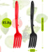 2 Pcs Silicone Flexible Fork 11.6 Inch Silicone Fork Heat Resistant Cooking Fork Large Fork Kitchen Non Stick Fork Ultimate Fork for Mix Ingredien...