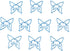 40 pcs Butterfly Shaped Paper Clips, Blue Butterfly Paperclips, for Office Supplies Wedding Invitations Crafts Photo...