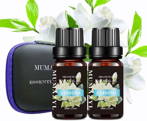 Gardenia Floral Essential Oil Set for Diffuser,Car,Home,Bedroom,Perfumes,HumidifierSoap,Candles Organic Plant Pure Grade Gardenia Oil 2 Pack 10ml...