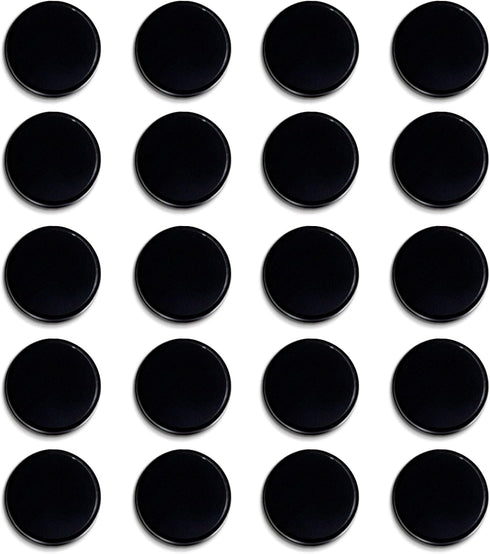 Qualsen Fridge Magnet, 20 Pack Refrigerator Magnets, Heavy Duty Magnet Whiteboard, Locker Magnets, Office Magnets (Black)......
