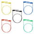 Sumnacon 5 Pcs Multimeter Electrical Test Dual Lead Test Hook Clips - 5 Colors Silicone to Flexible Test Cables for Electronic, Component, Testing...