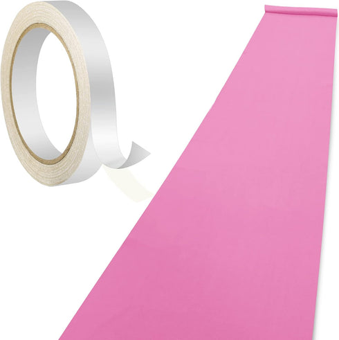 Shappy Carpet Runner Rug 55GSM Thickness with Carpet Tape Hallway Rug for Wedding Party Graduate Dance Floor Outdoor Accessories(Pink, 4 x 16.4 Fe...