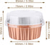 EUSOAR Disposable Ramekins with Lids, 30pcs 5oz Muffin Liners Cups with Lids, Creme Brulee Ramekins, Disposable Aluminum Foil Ramekins Cupcake Bak...