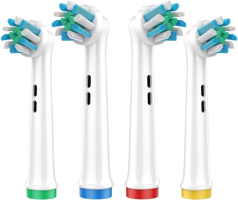 Electronic Toothbrush Heads Refills Professional for The Family Gum Care, Elecronic Toothbrush Replacement 4 Pack Twisted and Angled Bristles for ...