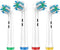 Electronic Toothbrush Heads Refills Professional for The Family Gum Care, Elecronic Toothbrush Replacement 4 Pack Twisted and Angled Bristles for ...
