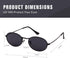 GIFIORE Oval Sunglasses Vintage Retro 90s Sunglasses Trendy Designer Glasses for Women Men...