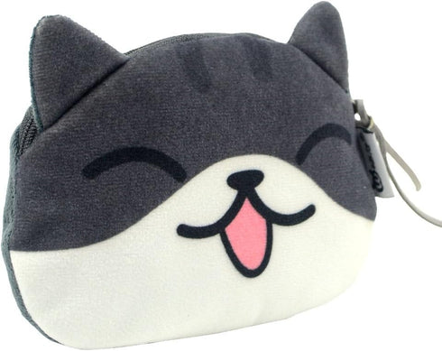 Cartoon Cute Cat Face Bag Zipper Case Coin Money Purse Wallet (C)...