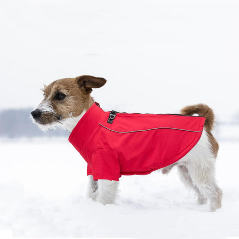 Geyecete Dog clothes Zipper Up Winter Small Dog Sweater Winter Warm Jacket Cold with Dual D Ring Weather Jacket Clothing Windproof Cold Weather Pe...