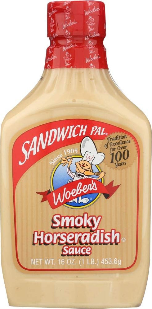 Woeber's Sandwich Pal Smoky Horseradish Sauce 16oz...