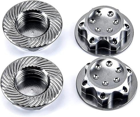 1/8 RC Car 17mm Hex Wheel Nut Anti-Skid Dust Lock Nuts Adapter for RC Off-Road Truck Redcat LOSI Wheel and Tire Accessories...