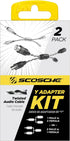 Scosche AMYC4X2 Y-Adapter - 2-Channel Oxygen Free Copper Twisted RCA Splitter for Car Audio Stereo, Amplifiers - 1M2F/1F2M Reversible Signal Split...