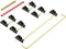 DUROCK V2 Screw-in Stabilizers, 7U, 6.25U, 2U Clear PCB Mount Stabilizer Pre-Clipped, Wire Popping PCB Screw Stabs for Mechanical Keyboards (80% T...
