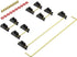 DUROCK V2 Screw-in Stabilizers, 7U, 6.25U, 2U Clear PCB Mount Stabilizer Pre-Clipped, Wire Popping PCB Screw Stabs for Mechanical Keyboards (80% T...