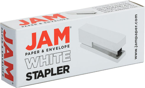 JAM PAPER Modern Desk Stapler - White - Sold Individually...