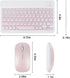 Bluetooth Keyboard and Mouse Combo Ultra-Slim Portable Rechargeable Compact Wireless Mouse Keyboard Set for Pad/iPad Pro/iPad Mini/iPad Air Mac OS...