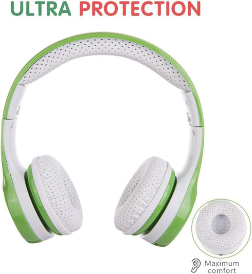 Toddler Headphones wireless, Bluetooth kid Headphones for Boys girls with 15 Hours Play time & Sharing Port, built in Mic for laptop phones comput...