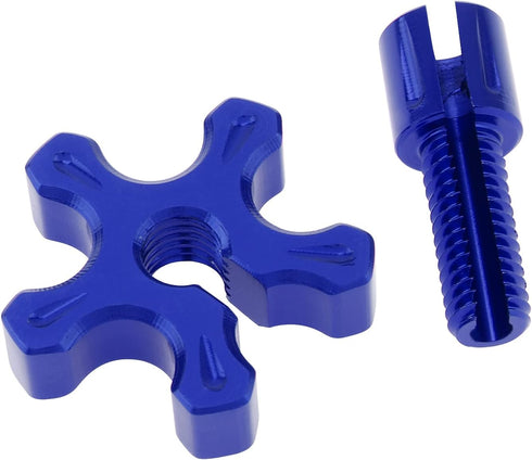 Windance M8 Motorcycle Brake Clutch Cable Wire Adjuster, CNC Aluminum Slotted Screws Fit for AR125LC / EN500 / GPX250 ATC UTV Sport Bike...