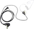 XFOX® M1PE1010 PTT Clear Acoustic Coil Tube Earpiece 1Pin 2.5mm Plug FBI Style Earphone with Push to Talk and Mic for Motorola Cobra Walkie Talkie...