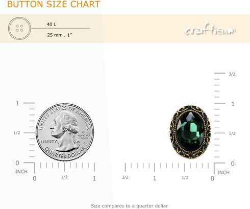 10 pcs Whole Oval Cut Green Rhinestone Vintage Copper Hollow Metal Shank Sewing Coat Buttons -25mm -1"...