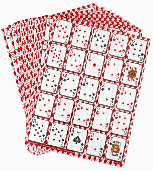 Regal Games - Poker Keeno Bulk Game Set - includes 12 Two-Sided Boards, 200 Scoring Chips, 1 Deck of Standard Poker Cards - 24 Unique Board Layout...