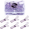 Pack of 25 Purple Small Metal Wire Clips - Multi-Purpose Utility Clips...