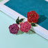 Fashion rose brooch Rhinestone alloy botanical corsage Korean popular clothing accessories silk scarf buckle accessories...