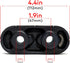 Exhaust Hanger Rubber with Stainless Steel Inside, Universal Hole Size Diameter 12mm (0.47inch), Muffler Bracket Mount, High Density Rubber Isolat...