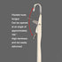 BLUPLE Latch Hook Tools 2 Pieces 6.3 Inch Wooden Bent Latch Hook Crochet Needle, Knitting Tool for Rug Making and Art Crafts...