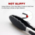 2 Pack Black Kitchen Tongs, Premium Silicone BPA Free Non-Stick Stainless Steel BBQ Cooking Grilling Locking Food Tongs, 9-Inch & 12-Inch...