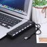 7-Port USB Hub with ON/Off Switch, Black...