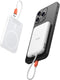 VRURC Mini Portable Charger with Built-in Cable USB C, 5000mAh Slim Power Bank LED Display, Anti-Slip Magnet Battery Pack with C Port for iPhone 1...