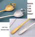 304 Stainless Steel Sugar Tea Skull Spoons, Coffee Stirring Slotted Metal Spoon, Espresso Spoons for Dessert, Cake (Set of 4 Mixed colors)...
