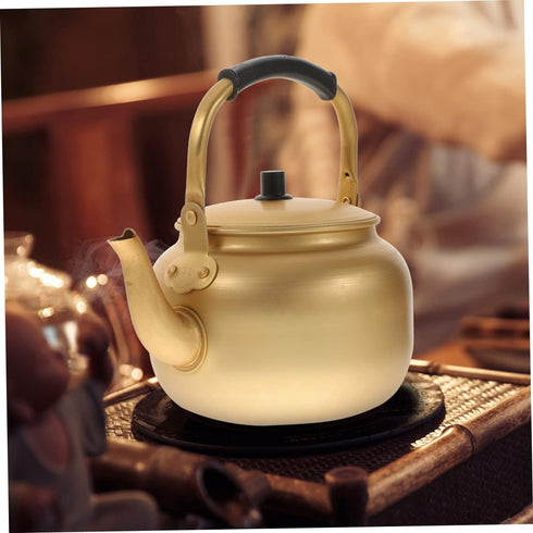 Vintage Aluminum Kettle Hot Water Kettle Coffee Kettle Coffee Tea Pot Water Boiler Pot Aluminum Tea Kettle Boiling Tea Pot Portable Water Boiler M...