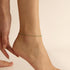 18K Gold Plated Boho Beaded Anklets for Women Dainty Gold Layered Round Ball Ankle Bracelet Pearl Cross Anklet Bracelet Waterproof Gold Jewelry Gi...