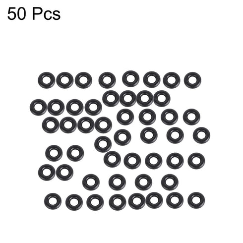 50PCS Nitrile Rubber O-Rings for Automotive Machine Plumbing,Size 4.5mm OD 6.5mm ID 1mm Width...