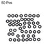 50PCS Nitrile Rubber O-Rings for Automotive Machine Plumbing,Size 4.5mm OD 6.5mm ID 1mm Width...