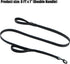 Heavy Duty Dog Leash for Medium to Large Dogs with Two Padded Handles 4FT/6FT, Double Handle Dog Leash (Black, 6 FT x 1" Wide, Poop Bag Holder Inc...