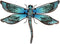 LIFFY Metal Dragonfly Wall Decor - Outdoor Garden Art for Patio, Living Room, Bedroom - Dragonfly Gifts (14inch, Metal & Glass)...