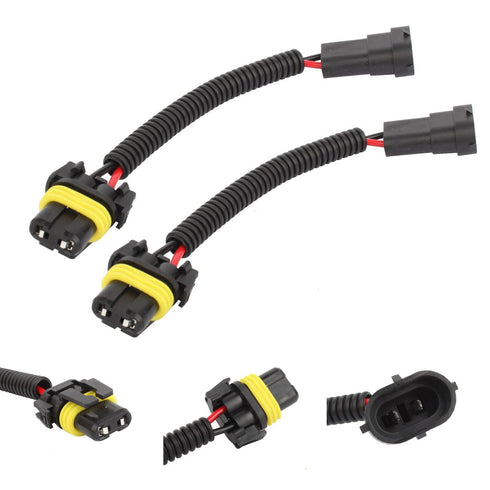 TOMALL H11 to 9005 9006 Retrofit Wiring Harness for Light Blub Connector Socket Adapter 12cm(5inch)...
