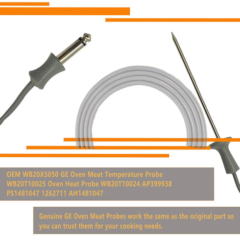 OEM WB20T10024 Oven Meat Probe WB20T10025 Oven Temperature Probe for GE WB20X5050 Oven Meat Temperature Sensor Probe LMQHZDK Manufacturing...