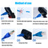 PETECHTOOL RJ45 Cat6 Pass Through Connectors Gold Plated 8P8C Ends and Blue Strain Relief Boots for CAT6 RJ45 Ethernet Network Cable Connector Plu...