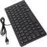 Yoidesu Wired Keyboard, TT-A01 78 Keys USB Keyboard Mute Ultra Thin Mini Russian/French/German Keyboard for PC Laptop Desktop Computer (French)...