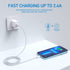 3-Pack 6ft Lightning Cable for iPhone, Fast Charging USB A to Lightning Cable, Compatible with iPhone 14 Pro Max/14 Pro/13/12, iPad, AirPods, MFi ...