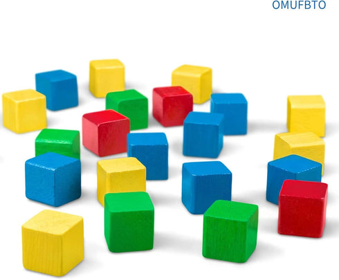50Pcs Wooden Cubes 1inch Natural Wooden Blocks Unfinished Wood Blocks for Wood Crafts Blank Wood Square Blocks for Crafts and DIY Projects Puzzle ...