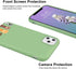 JOYLAND Funny Cute Cats Dog Paws Phone Case for iPhone XR Mustard Green Silicone Cover Avocado Green Animals Cartoon Cover Full Protective Soft Ru...