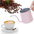 240ml Coffee Pouring Cup Long Narrow Spout Coffee Pouring Kettle Easy To Control The Water Flowing Pink Stainless Steel...