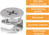 20 Pieces Furniture Cam Lock Fasteners 15mm x 12mm Furniture Cam Lock Nut Connectors Fittings for Cabinet Drawer Wardrobe Panel Connecting...