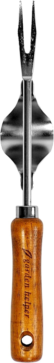 Weed Puller Heavy Duty Japanese Steel with Wood Handle, Hand Weeding Tool, Manual Weeder for Garden, Quick and Easy Weed Pull Tool, Made in Japan,...
